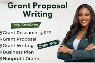 write winning funded grant proposals for non profit grant application pitch deck