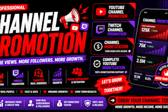 do youtube channel promotion video marketing USA channel growth for monetization
