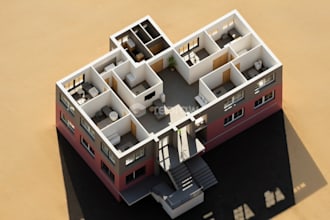 2d and 3d architectural plans of buildings
