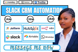automate workflows connecting slack hubspot zoho airtable jotform zapier crm