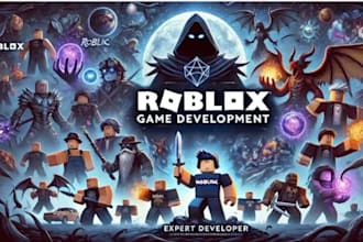 develop roblox game, roblox world, roblox map, weapon, 3d model, roblox studio