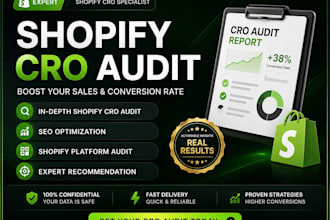do shopify audit, shopify cro audit to fix low sales and boost conversions