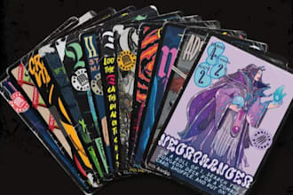 design custom card game art playing cards tcg custom playing card