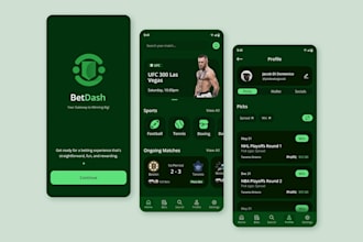build ai sports bet app, crypto bet app with blockchain integration