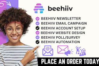 beehiiv newsletter, beehiiv landing page, beehiiv website and automation