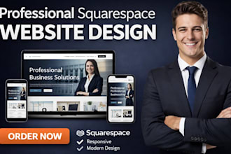 build squarespace website design and redesign with full website development