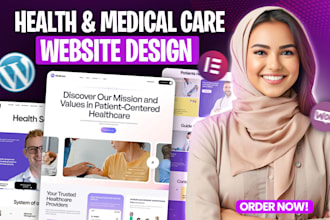 design a premium medical, healthcare, dental, clinic, or hospital website