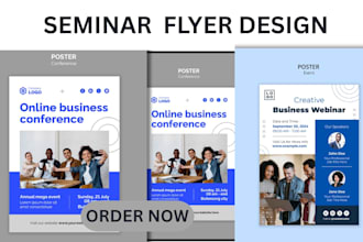 create canva  workshop flyer editable seminar for education