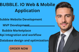 bubble io developer bubble web app bubble saas, mvp bubble mobile app developer