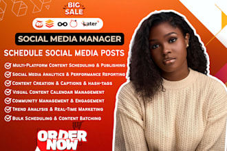 social media manager schedule post on buffer metricool hootsuite later loomly