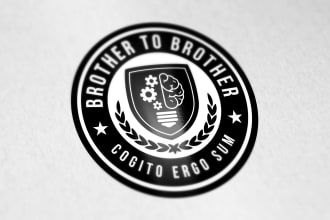 design a unique heraldic luxury crest logo or emblem for you