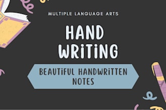 write handwritten notes for you