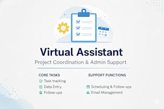 reliable virtual assistant for project and admin support