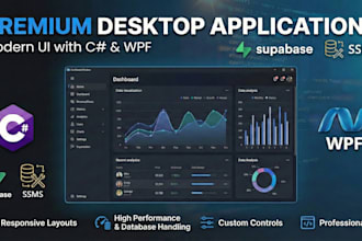 create a desktop application using c sharp wpf, maui