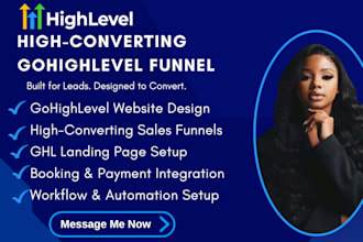 build ghl landing page, gohighlevel website, ghl funnel, ghl client portal