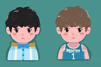 draw cartoon artstyle for GIF, nft, profile pict, sticker
