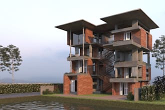 realistic 3d house models and exterior designs