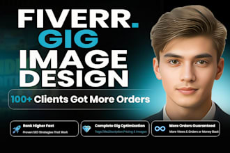 design a premium professional fiverr gig image thumbnail