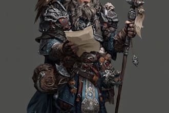 do a dnd character or dnd party art
