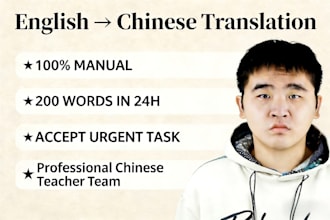provide native english to chinese financial and business translation
