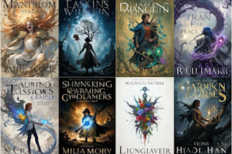 design fiction and fantasy book and ebook covers
