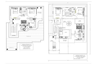 draft architectural floor plans and technical drawings in autocad