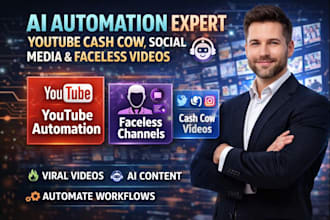 ai automation for marketing social and faceless youtube systems