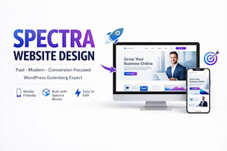 build fast kadence, gutenberg, spectra based wordpress website