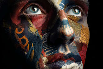design abstract art illustrations with emotion and depth