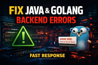 expertly debug and optimize your java spring boot or golang backend