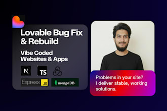 ai lovable error and bugs fix, build, debug lovable, vibe coded websites