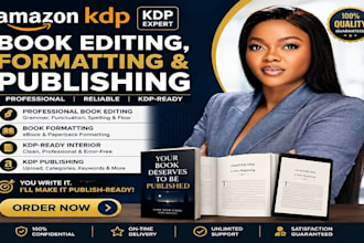 format your book for amazon kindle kdp book formatting, ingramspark publishing