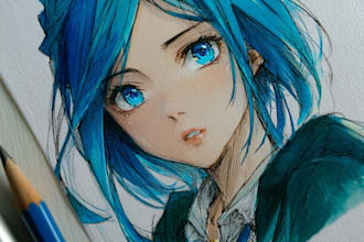 make illustration in anime or manga
