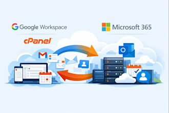 migrate emails from google or cpanel to microsoft 365