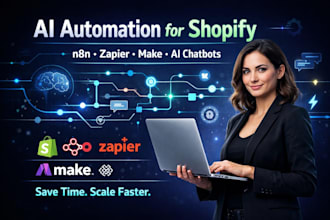 build n8n ai agents shopify automation, zapier workflows and ai chatbots
