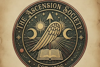 design a vintage spiritual logo with timeless sacred elegance