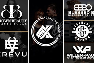 design luxury fashion boutique feminine and initial letters clothing brand logo