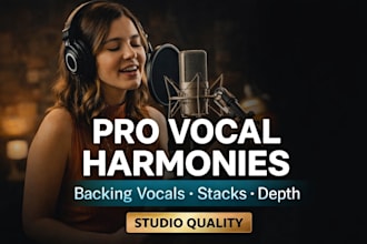 add professional vocal harmonies and backing vocals to your song
