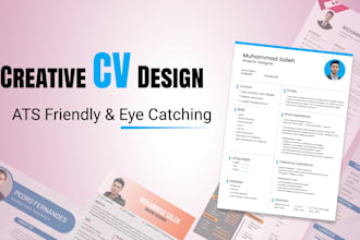 create a prfessional CV resume design