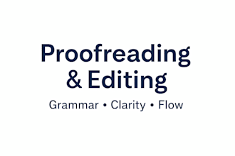 proofread and edit your article for grammar and clarity