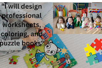 design all subject kindergarten worksheets coloring books and puzzles