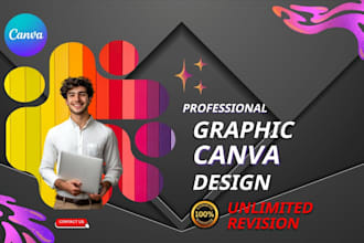 be your expert graphic in canva designer with 5 years of experience