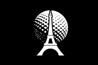 create a professional golf logo and brand identity package