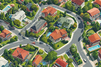 make a commercial real estate aerial map