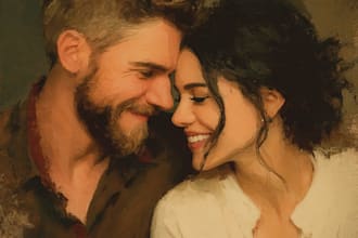 create oil painting, digital oil painting