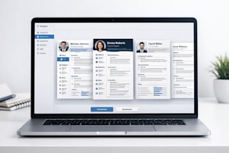 make a professional resume or CV