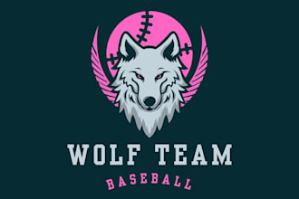 create professional wolf logo design