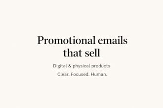 write promotional emails that sell products
