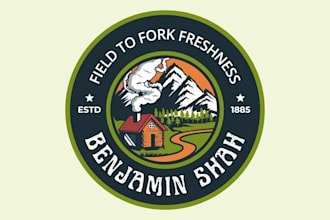 make awesome vintage farm logo