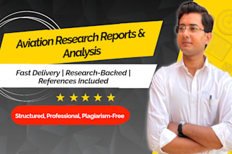 write in depth aviation research reports and analysis
